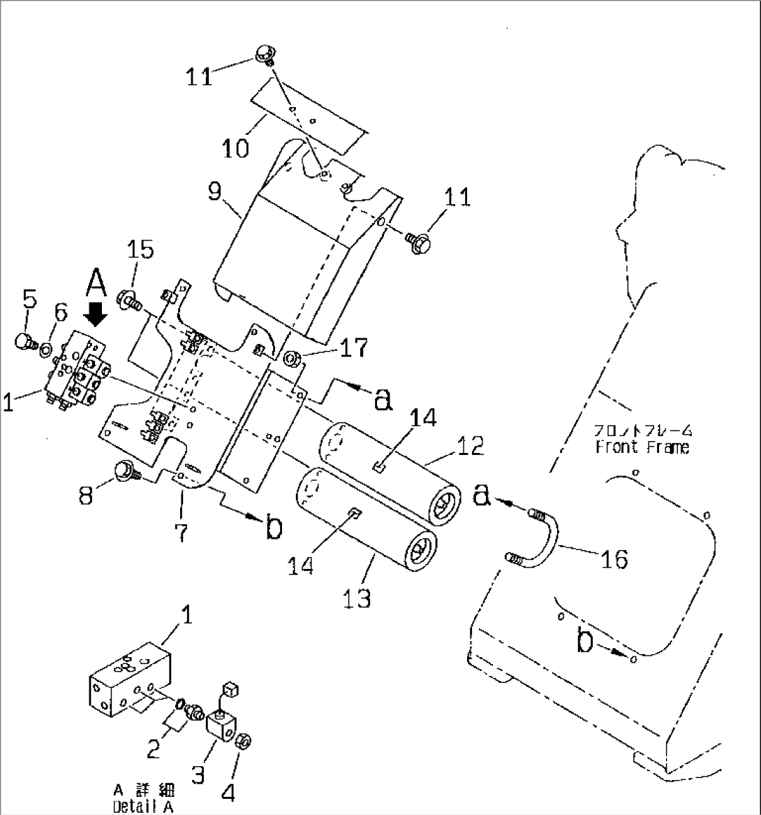 HYDRAULIC PIPING (E.C.S.S. LINE) (1/2)(#50001-)