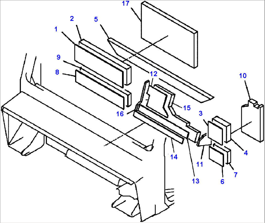 FIG. K0210-12A0 CAB - NOISE PROOFING SHEET (1/2)