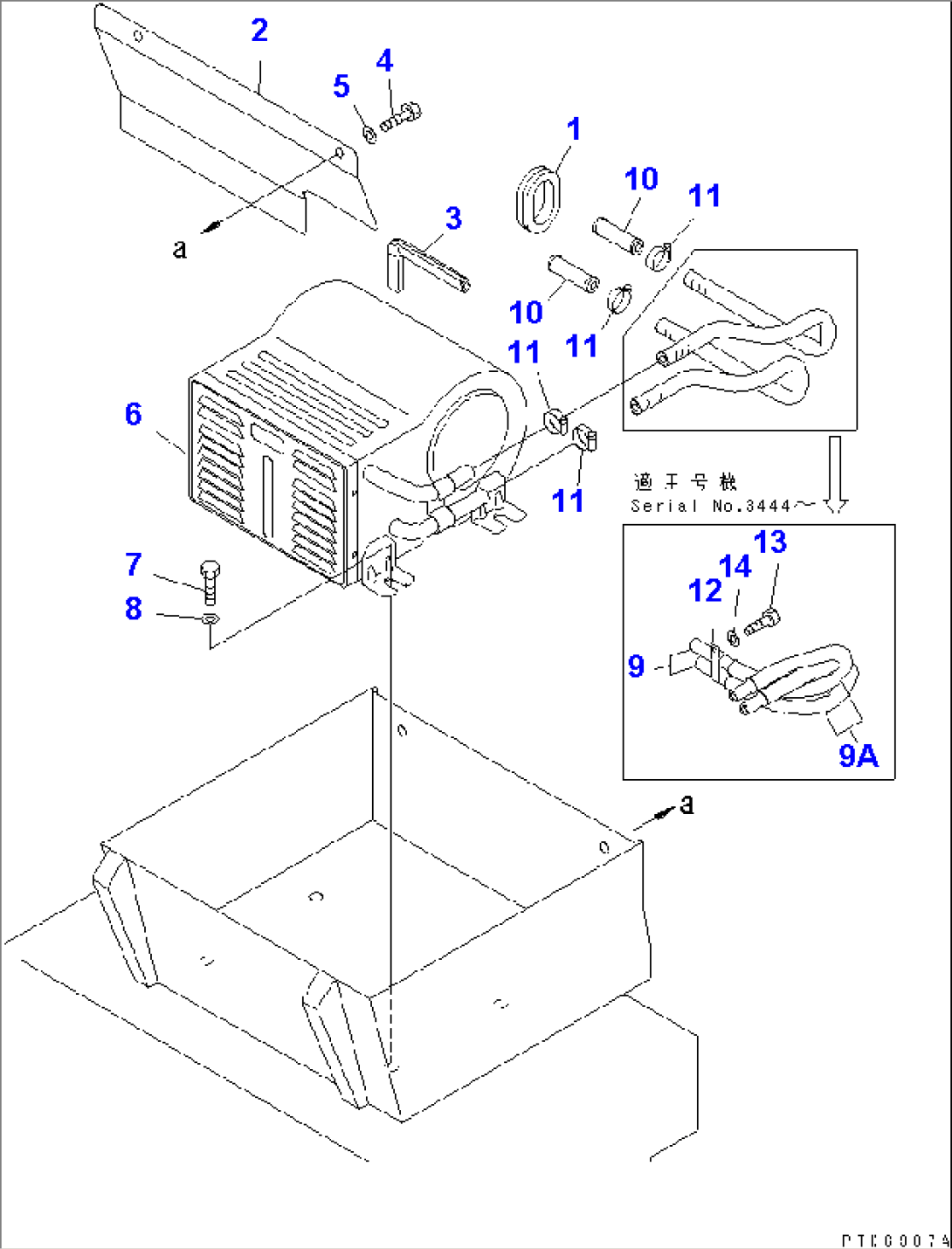FLOOR FRAME (CAR HEATER AND MOUNTING)