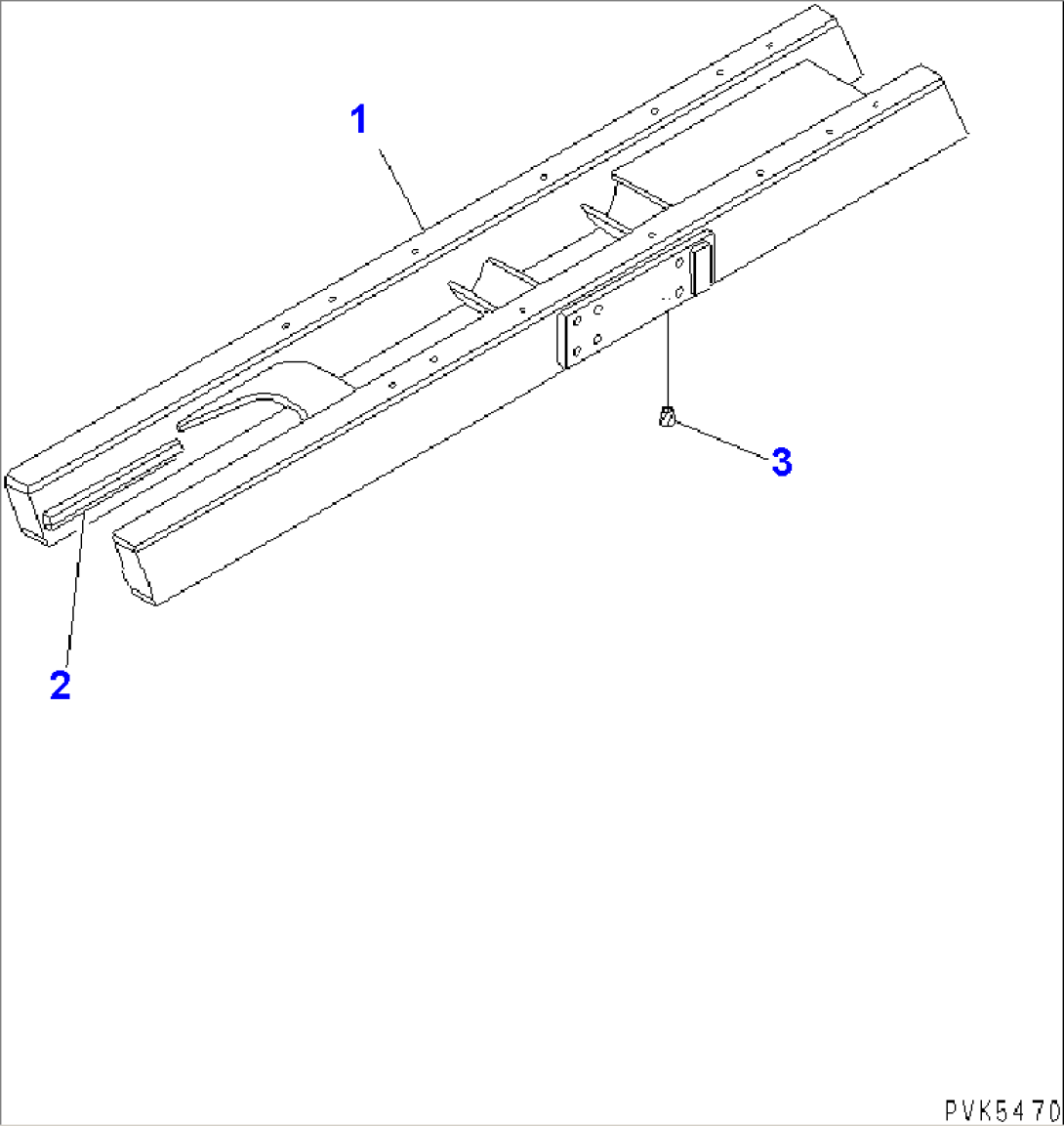 TRACK FRAME (FOR ANGLE DOZER)