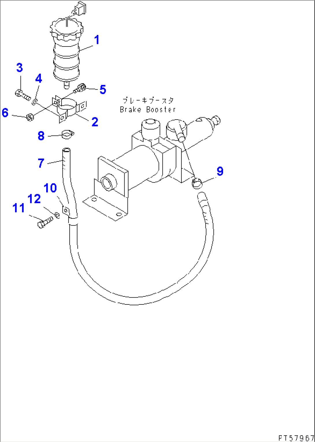 BRAKE PIPING (RESERVOIR TANK LINE)