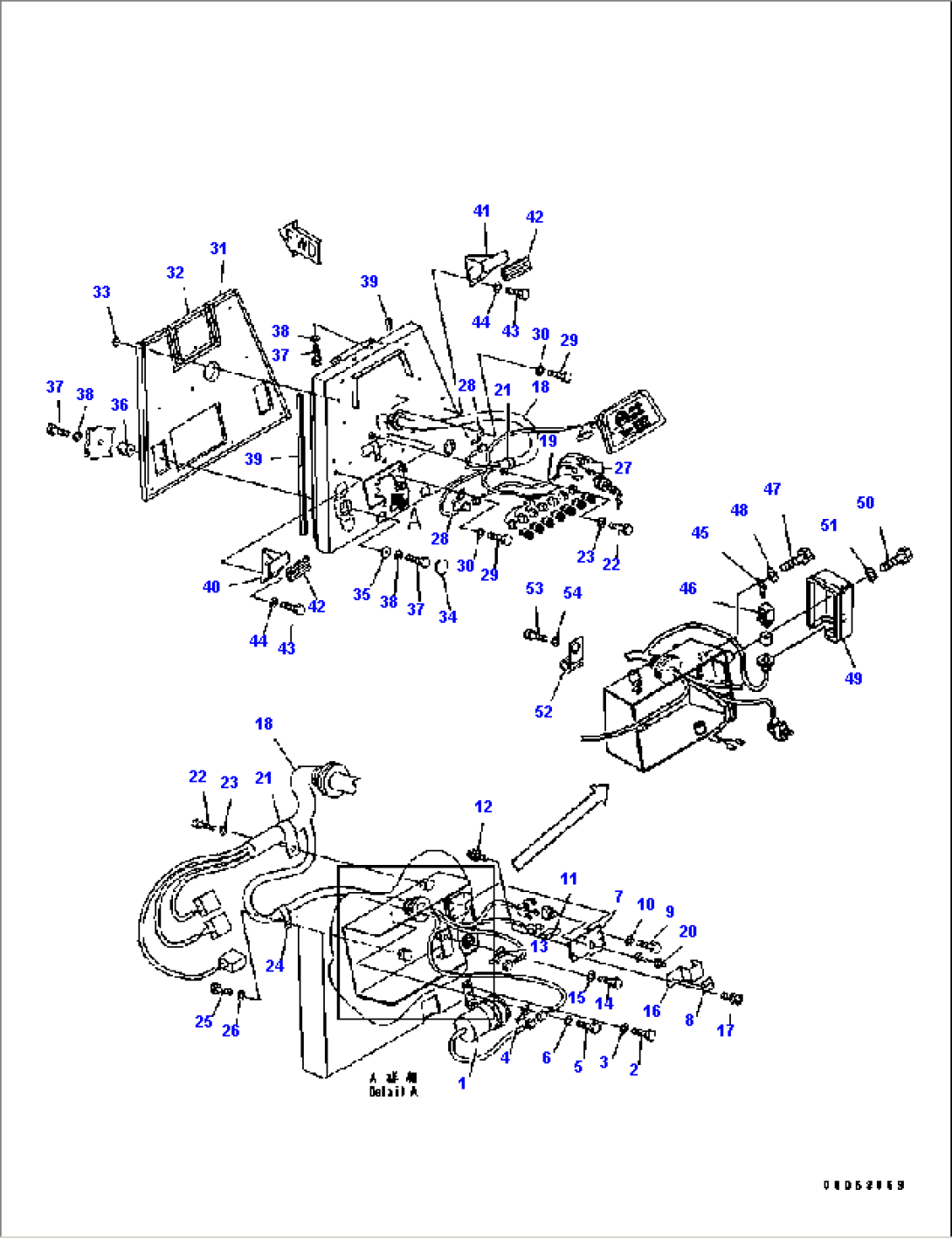 DASH BOARD (BUZZER¤ WIRING HARNESS) (FOR WITHOUT CAB)