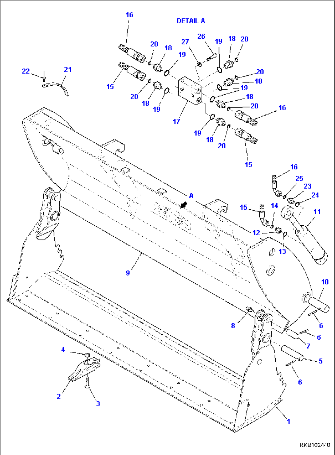 BUCKET 4 IN 1 (FOR QUICK COUPLING) (TUV)