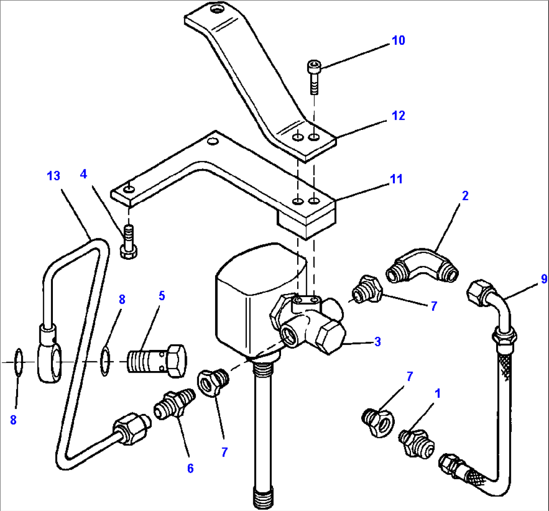 AIR FUEL CONTROL PIPING DUAL HORSEPOWER ONLY