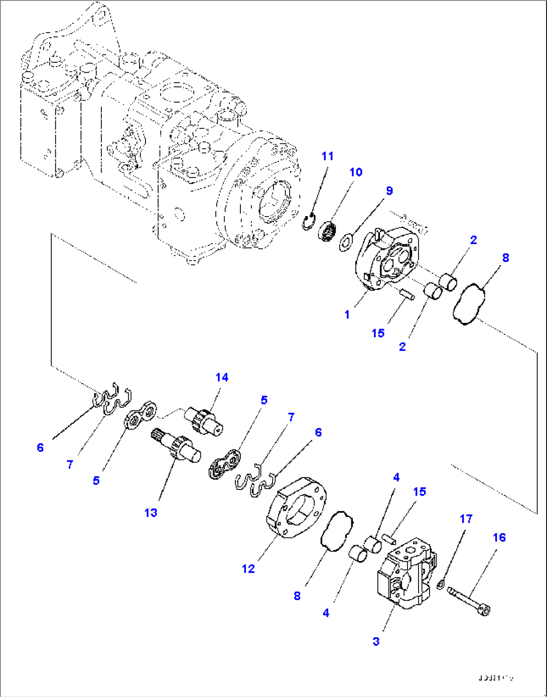 NO.1 Pump, Inner Parts (16/16) (#35201-)