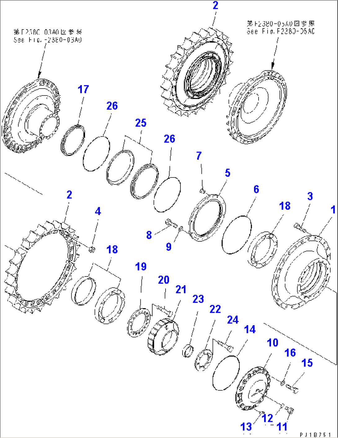 FINAL DRIVE (SPROCKET HUB)