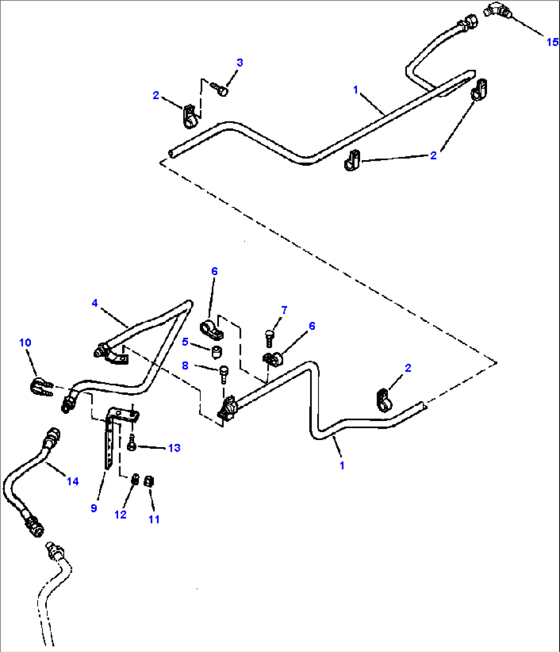K4460-05A0 BRAKE CONTROL REAR SLACK ADJUSTER PIPING