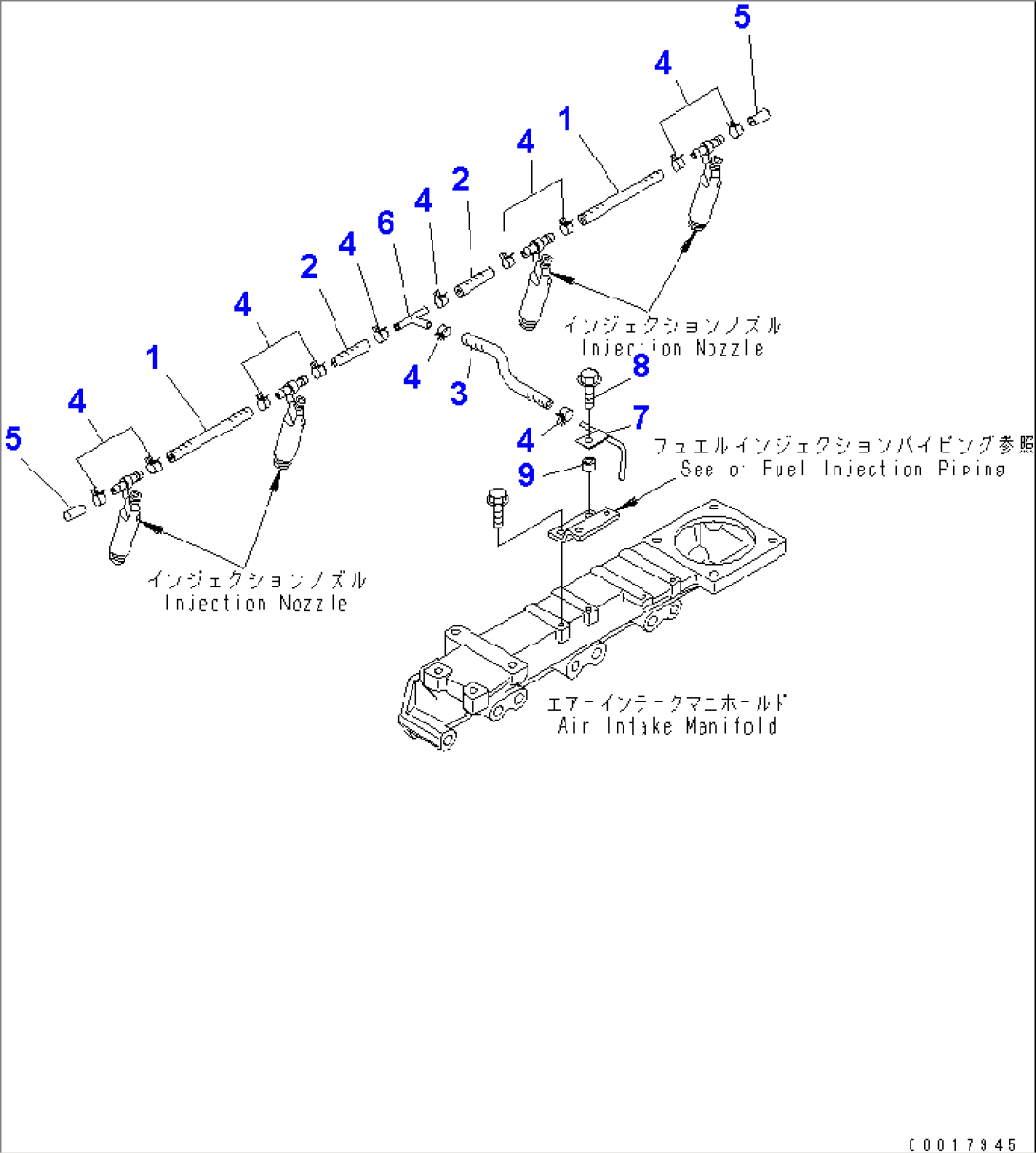 FUEL RETURN (CENTER RETURN SPEC.)(#101413-)