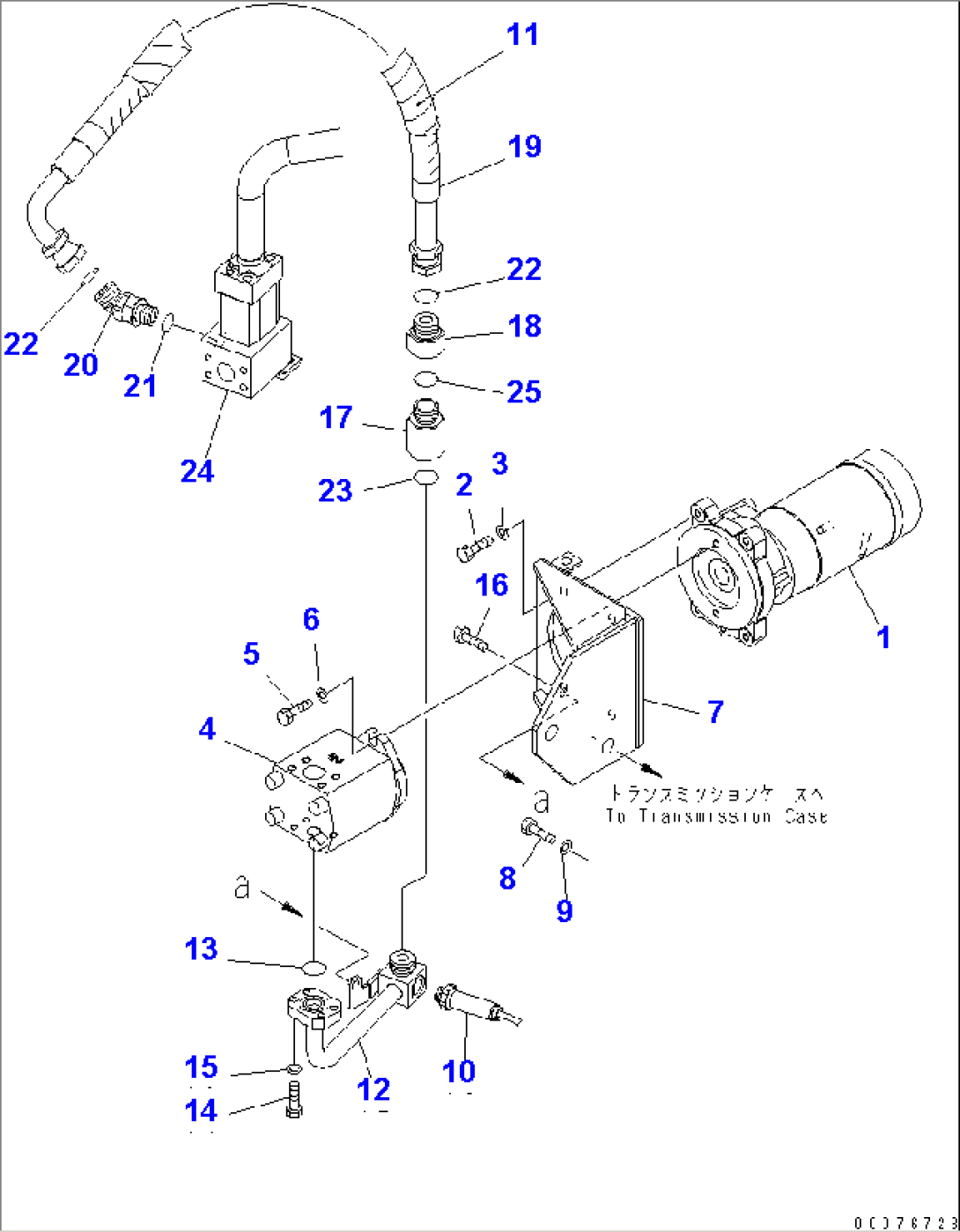 HYDRAULIC PUMP (AUXILIARY STEERING PIPING)