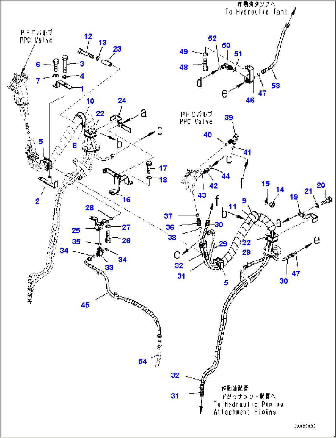 Loader Control Unit, PPC Piping (2/2) (#90216-)