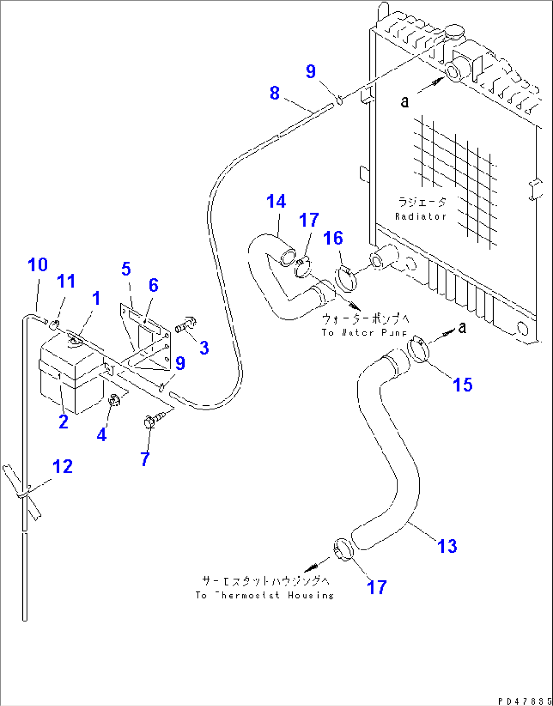 RADIATOR PIPING(#60001-)