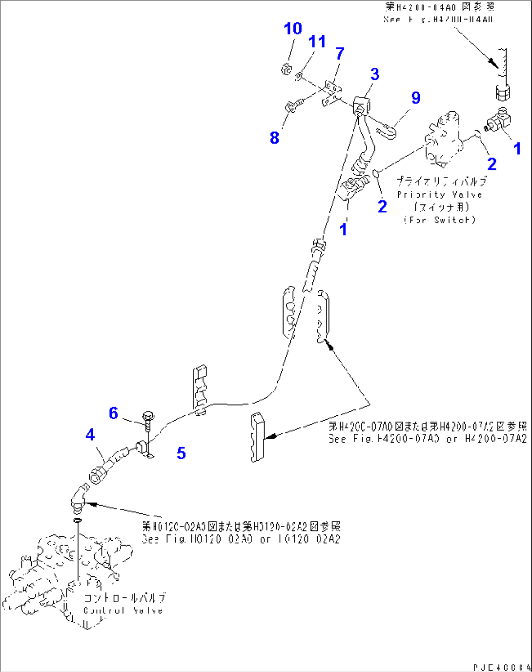 STEERING VALVE (PRIORITY VALVE TO CONTROL VALVE LINE)