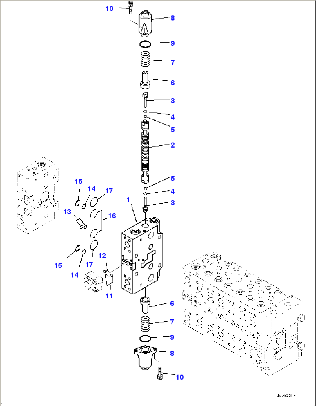 Control Valve, 8-Spool (16/19) (#1034-)