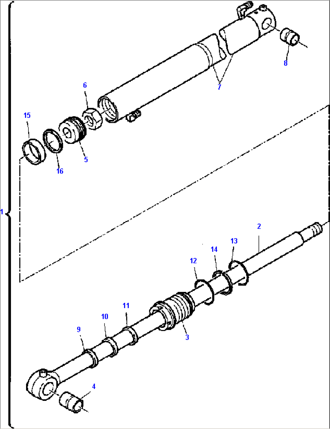 FIG. H7330-01A0 BUCKET CYLINDER