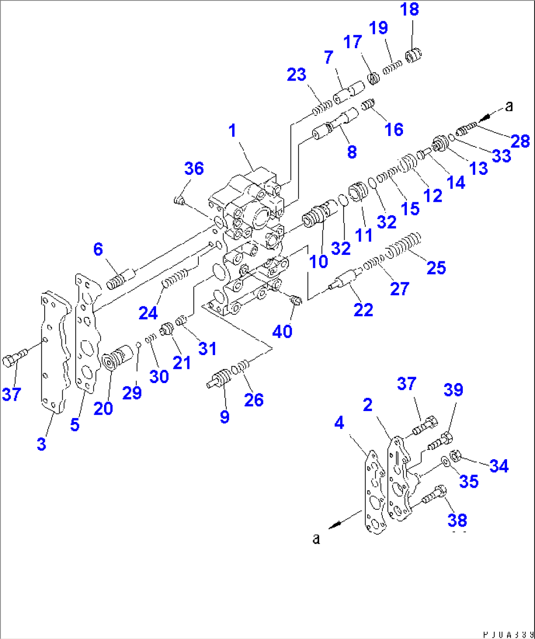 TRANSMISSION CONTROL VALVE (2/4) (UPPER VALVE)(#(68611)-)