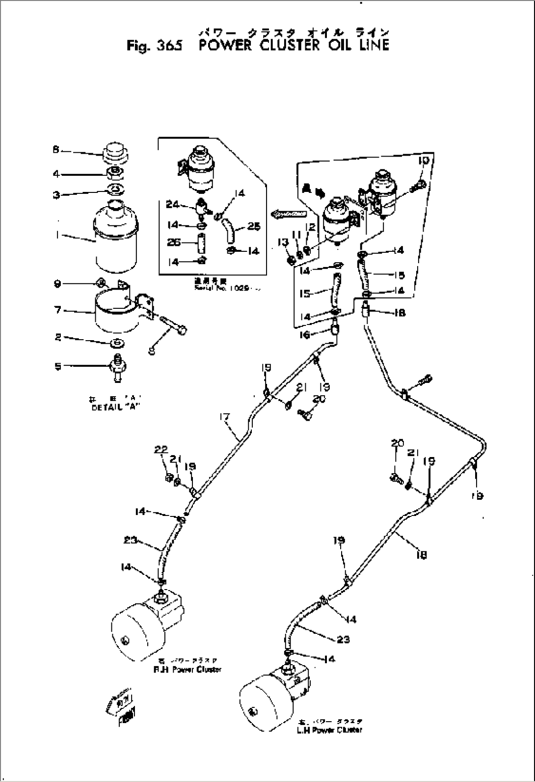 POER CLUSTER OIL LINE