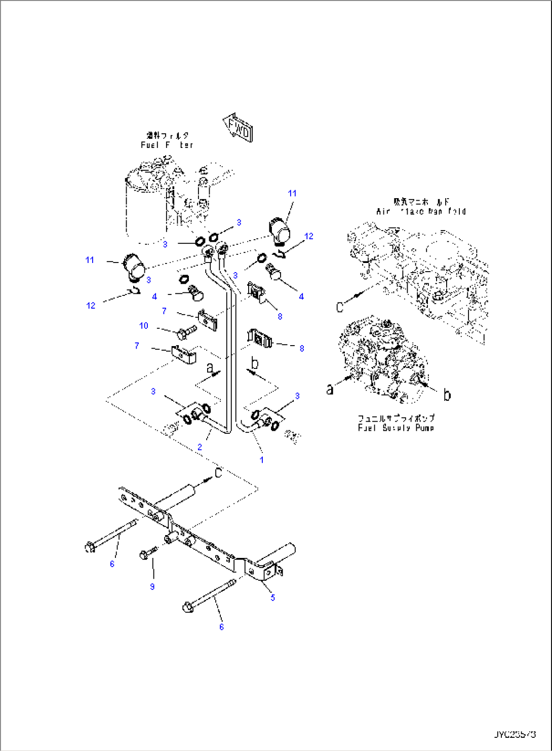 FUEL FILTER PIPING