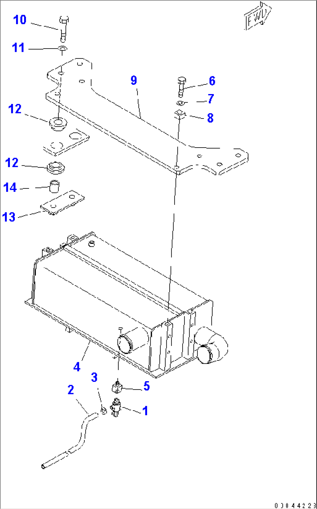 BRAKE OIL COOLER(#15001-15024)