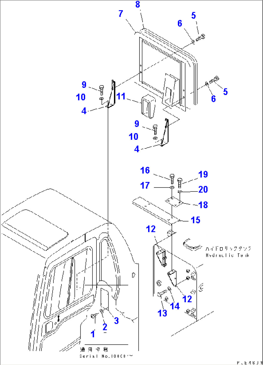 PARTITION (CAB REAR) (WITH AIR CONDITIONER) (HIGH MOUNT)(#10005-)