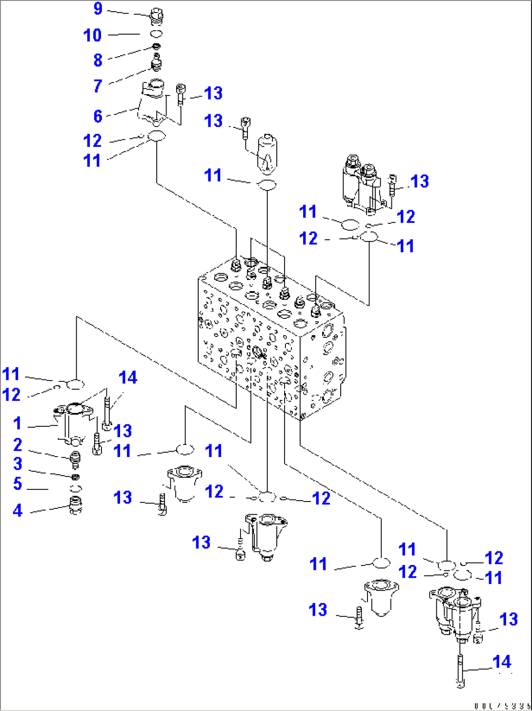 CONTROL VALVE (7-SPOOL) (4/21)