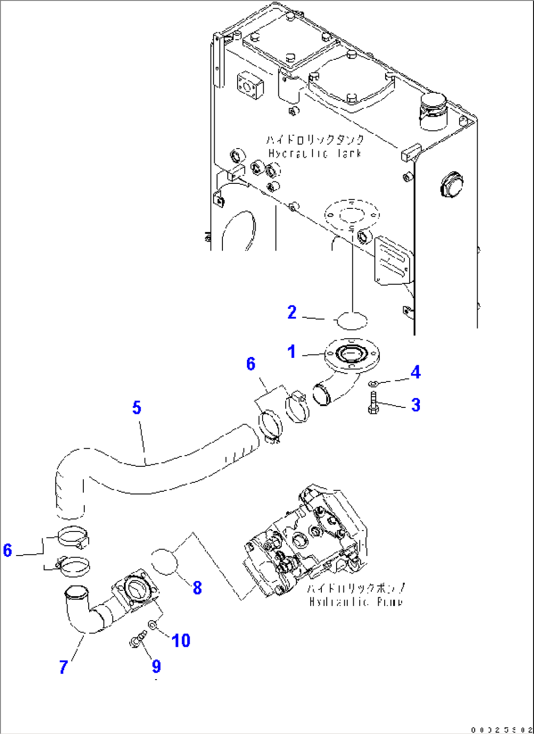HYDRAULIC PIPING (TANK TO PUMP)