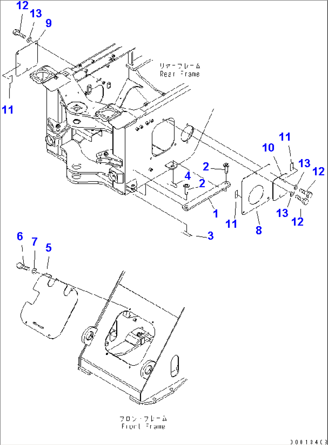 BAR LOCK AND COVER (FOR 3-SPOOL VALVE)