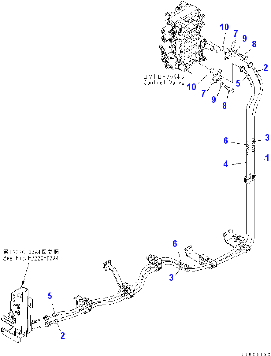 TILT LINE (HOSE) (FOR 6WAY PAT DOZER)
