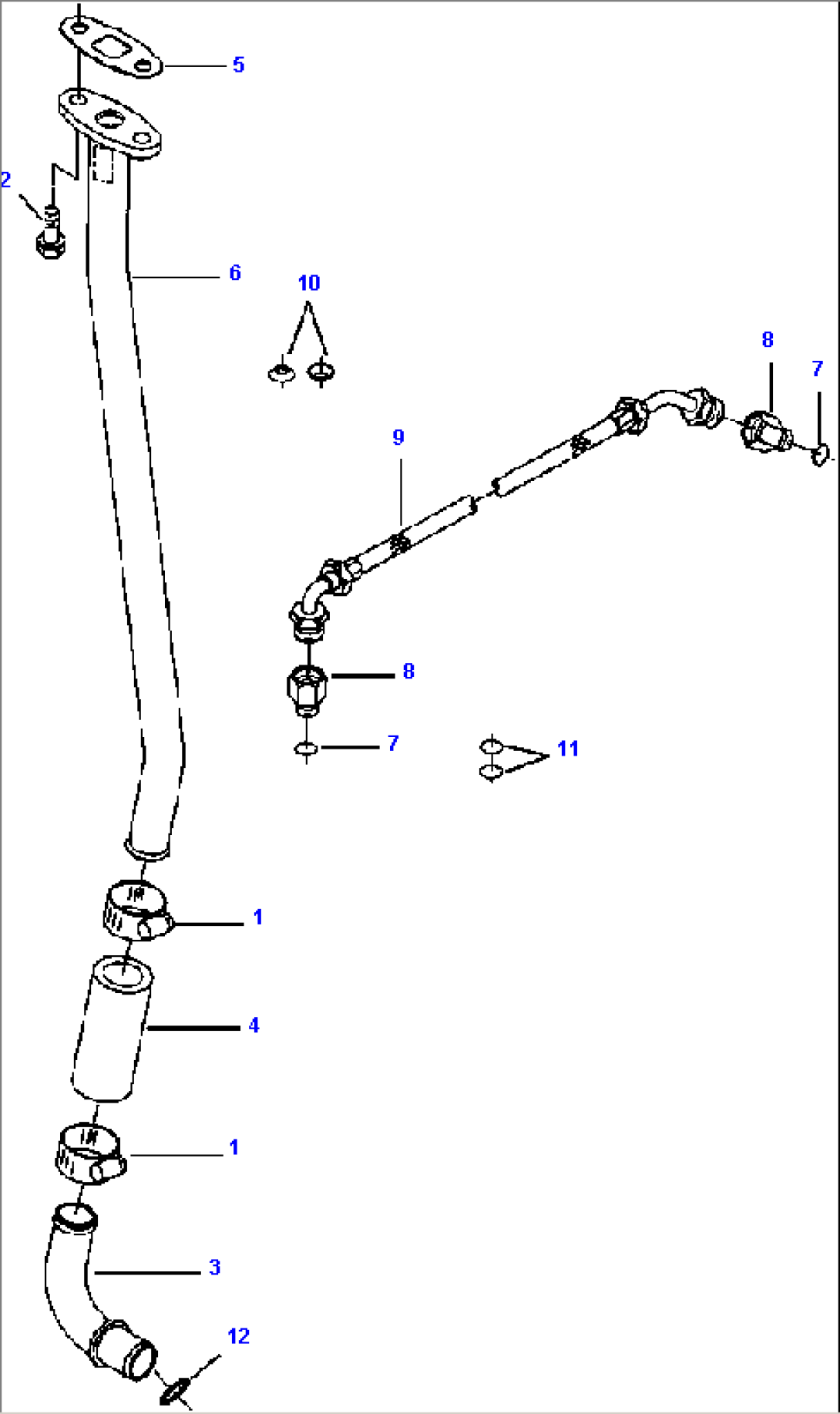 FIG. A1120-A2A3 TURBOCHARGER PLUMBING