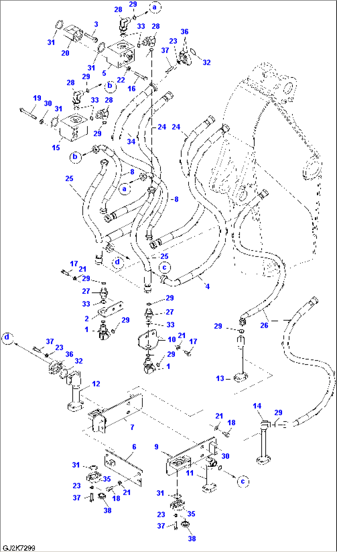 ARM PIPING (2.1M) - TWO ATTACHMENTS