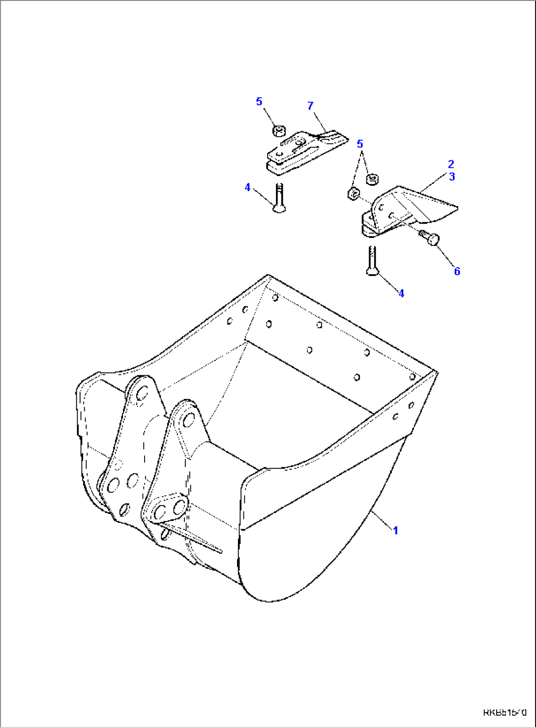 BUCKET (L=700 mm)