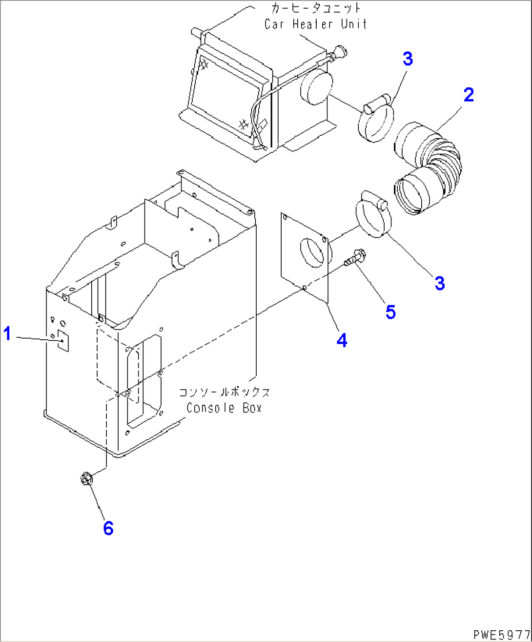 CONSOLE BOX RELATED PARTS (CAR HEATER)(#54001-54103)