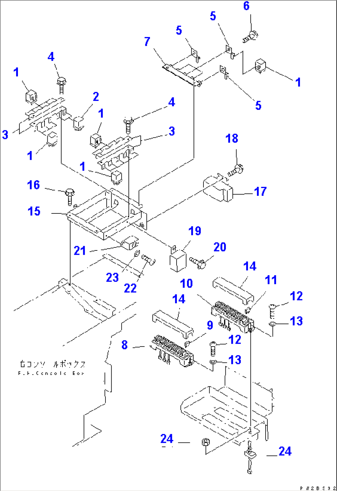 FLOOR HARNESS (RELAY AND FUSE) (WITH JOY STICK STEERING)(#52001-52300)