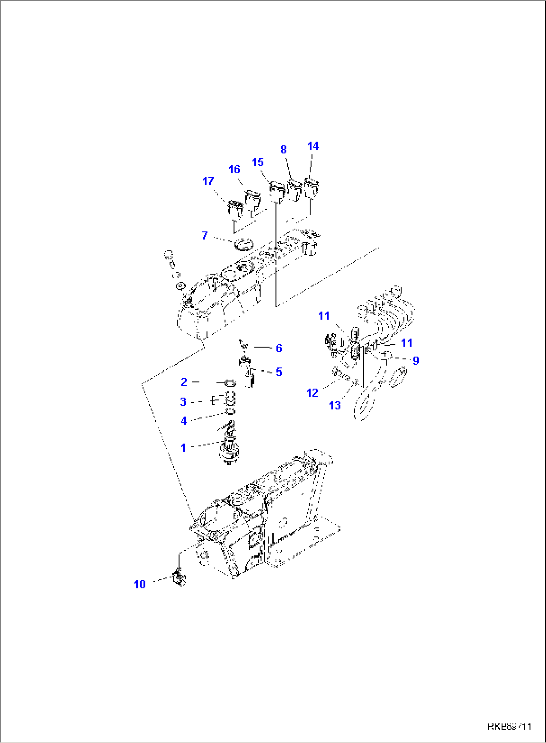 FLOOR FRAME, STARTING KEY AND SWITCHES