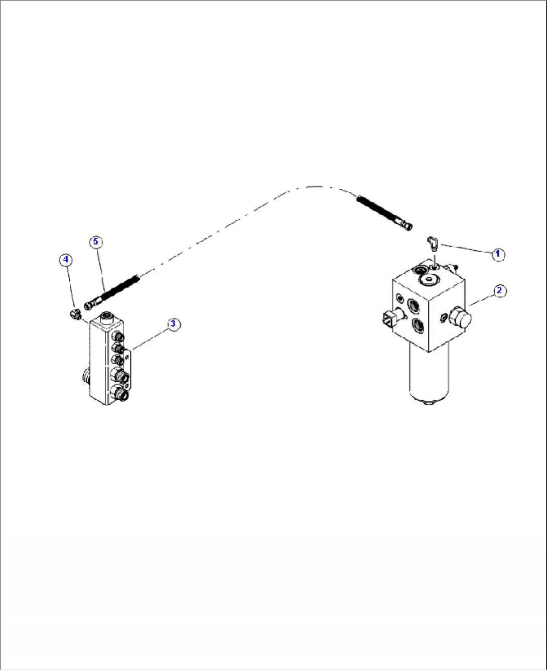 H0258-01A0 TRACK DRIVE CHARGE FILTER DRAIN LINE