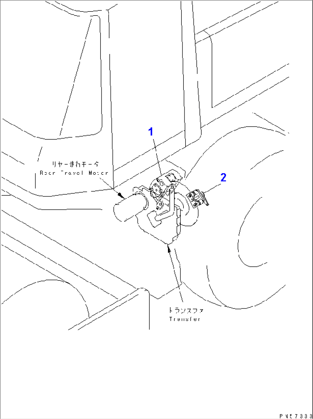 BRAKE CALIPER AND PARKING BRAKE PAD