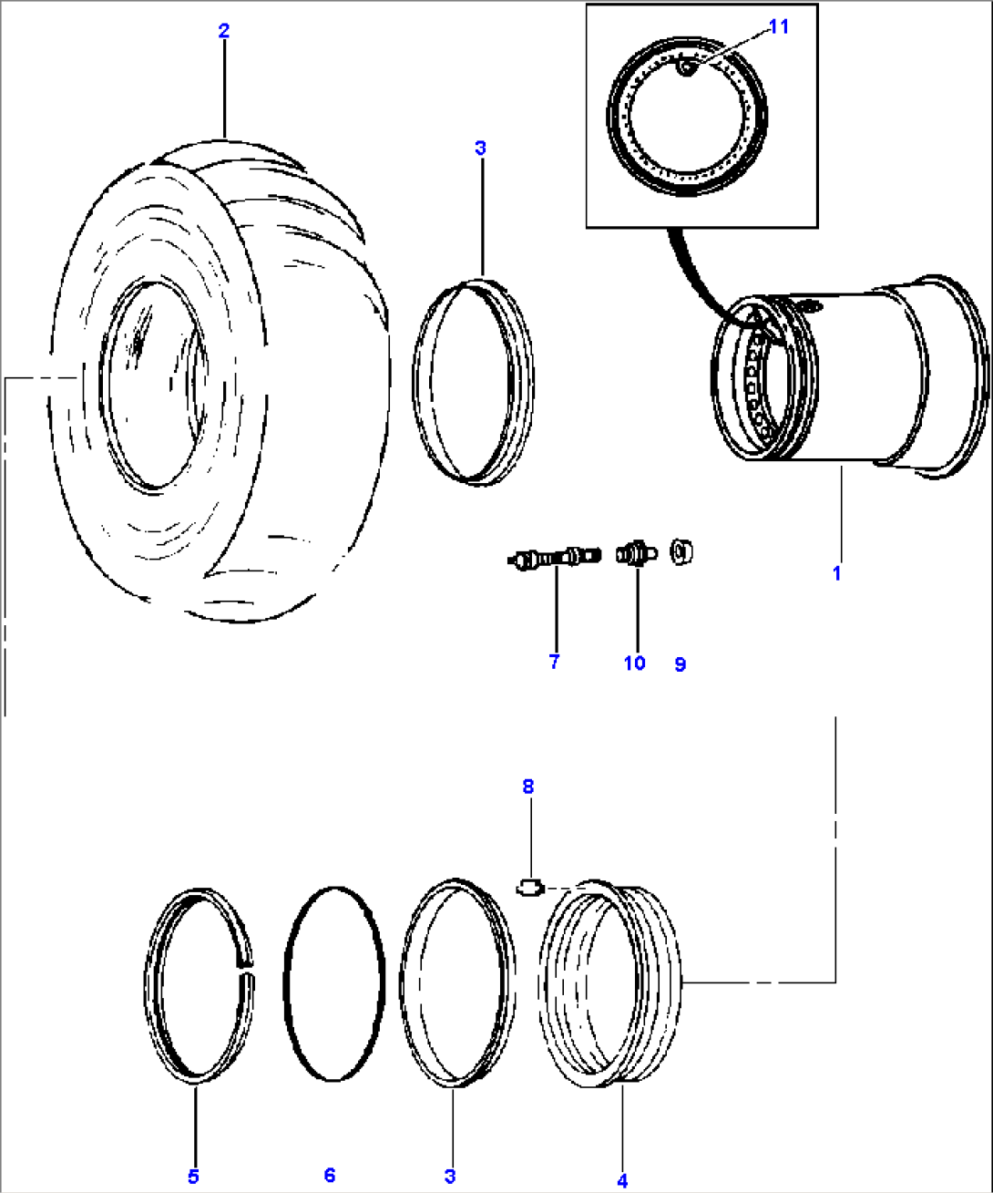 WHEELS AND TIRES 6535 x 33