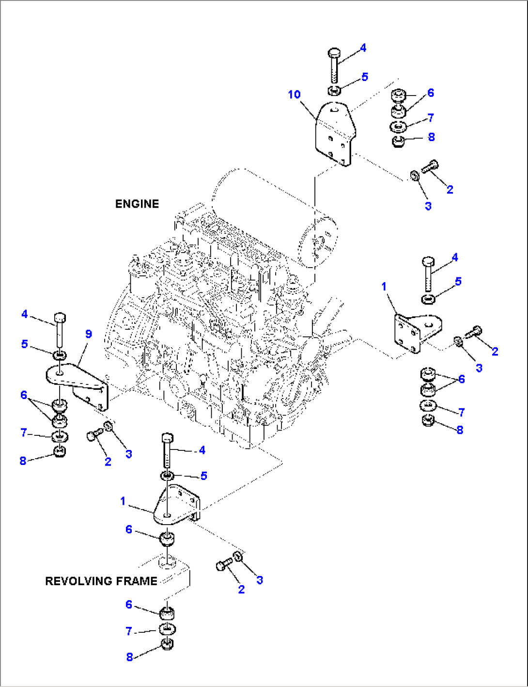 ENGINE MOUNTING PARTS