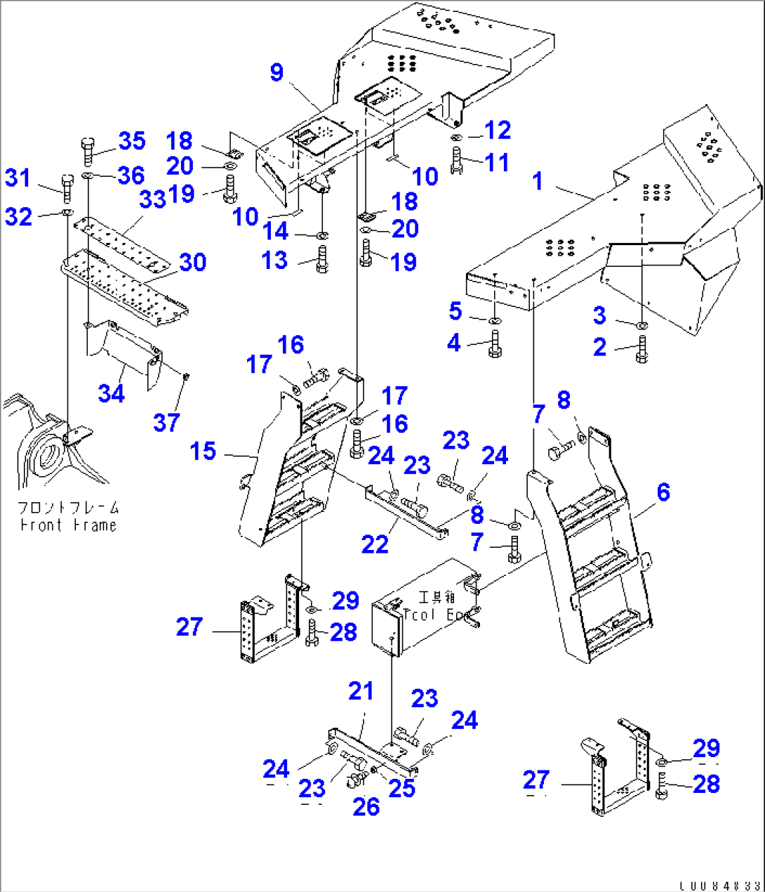 LADDER (LADDER¤ SUPPORT AND STEP)(#55409-)