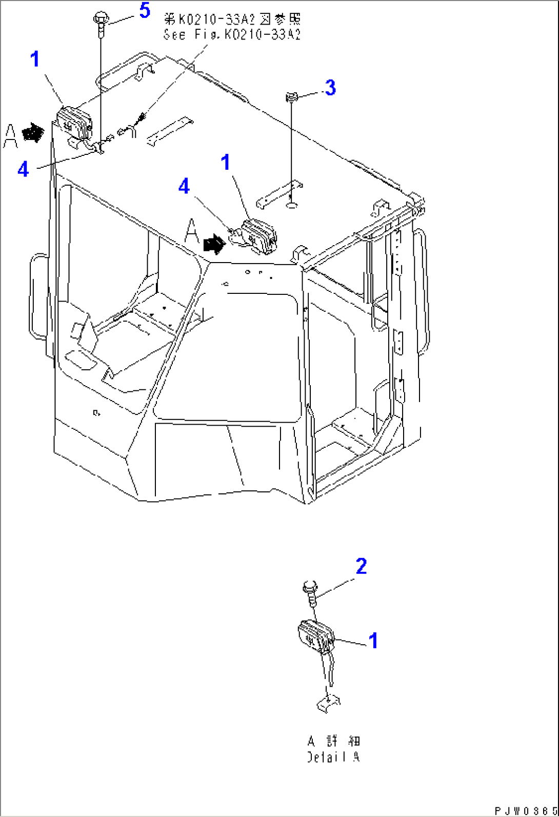 2-PERSONS CAB (WORKING LAMP)(#54001-)
