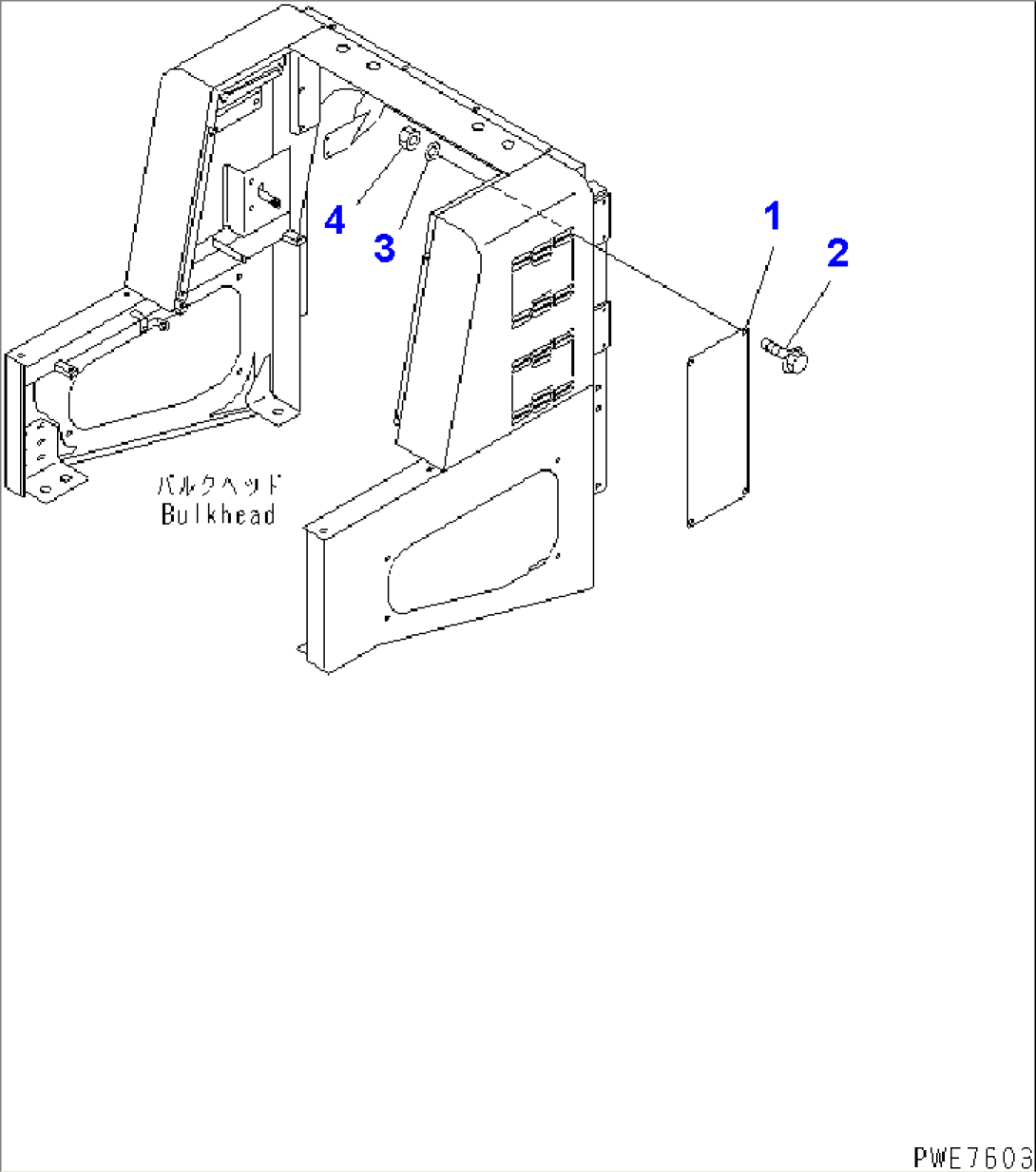 BULKHEAD (AIR CONDITIONER-LESS COVER) (WITHOUT AIR CONDITIONER)