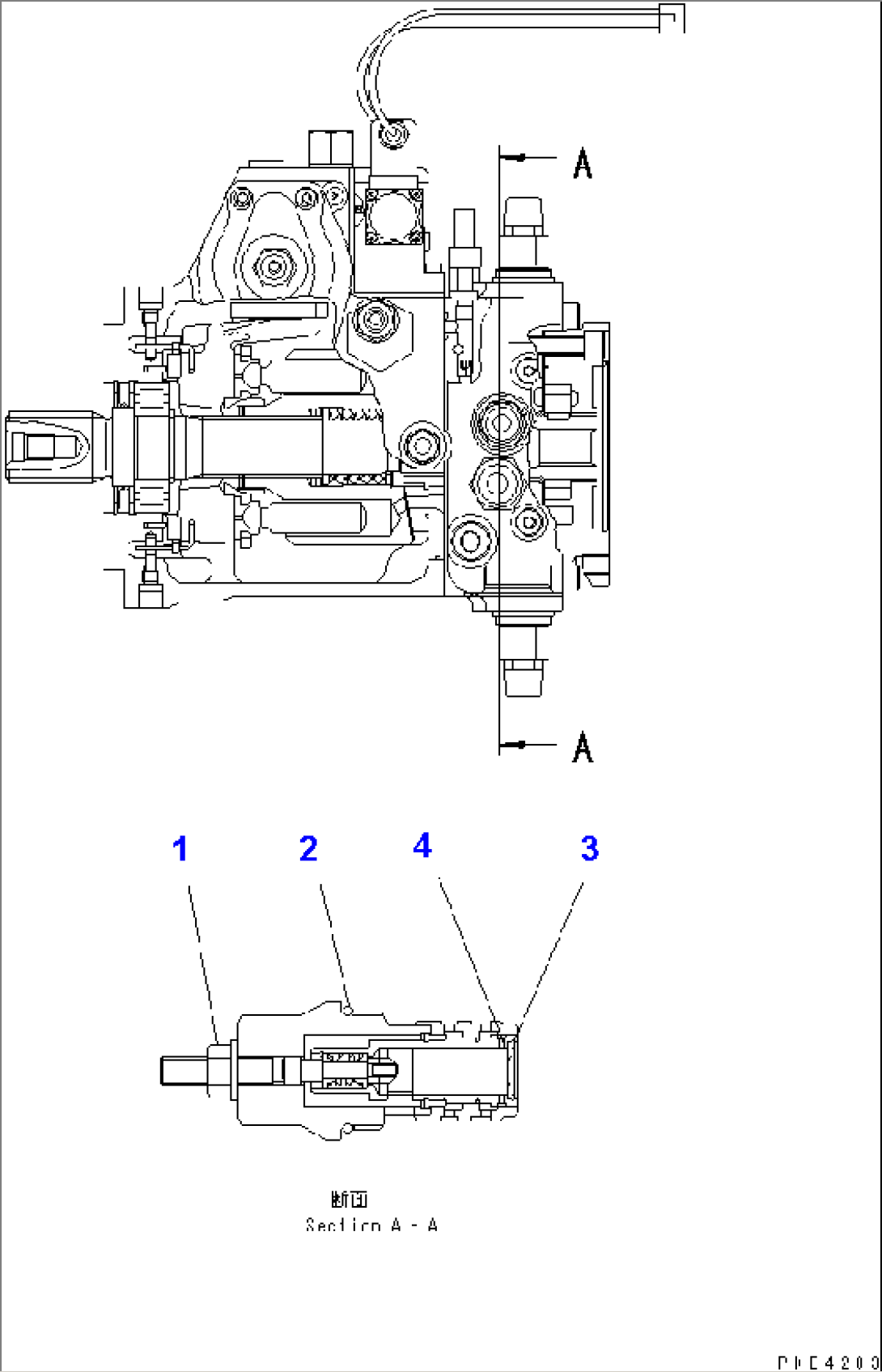 HST PUMP (INNER PARTS¤ 1/7)(#10001-11506)