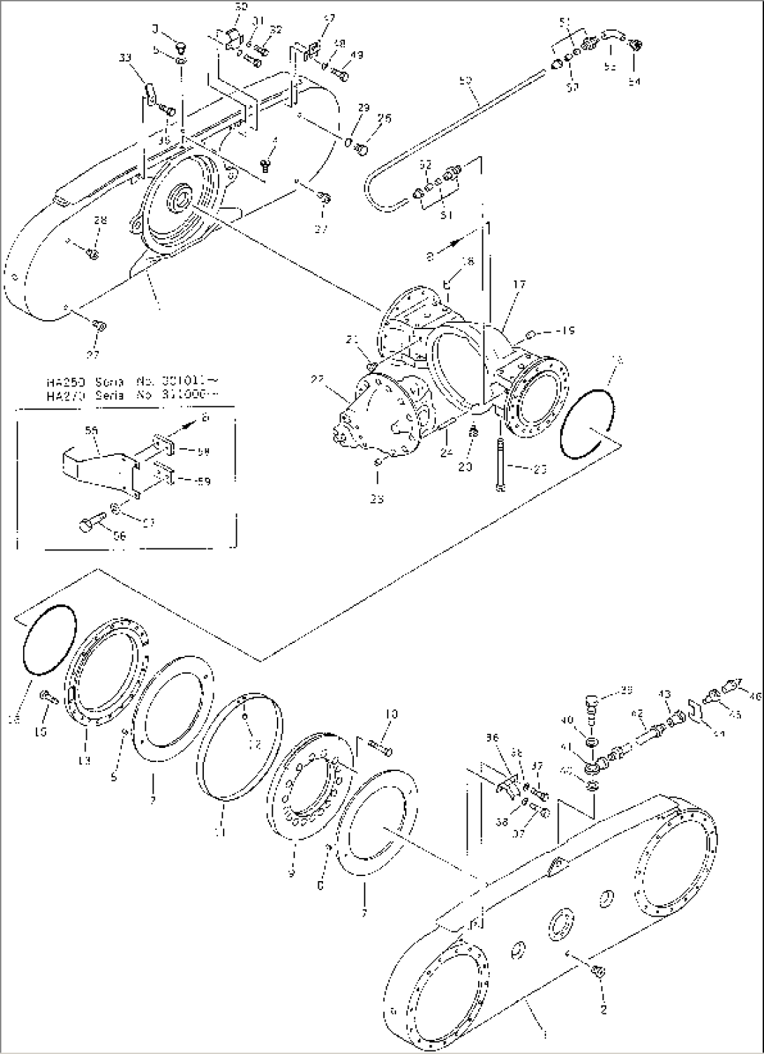 DRIVE LINE¤ REAR AXLE(#301001-)