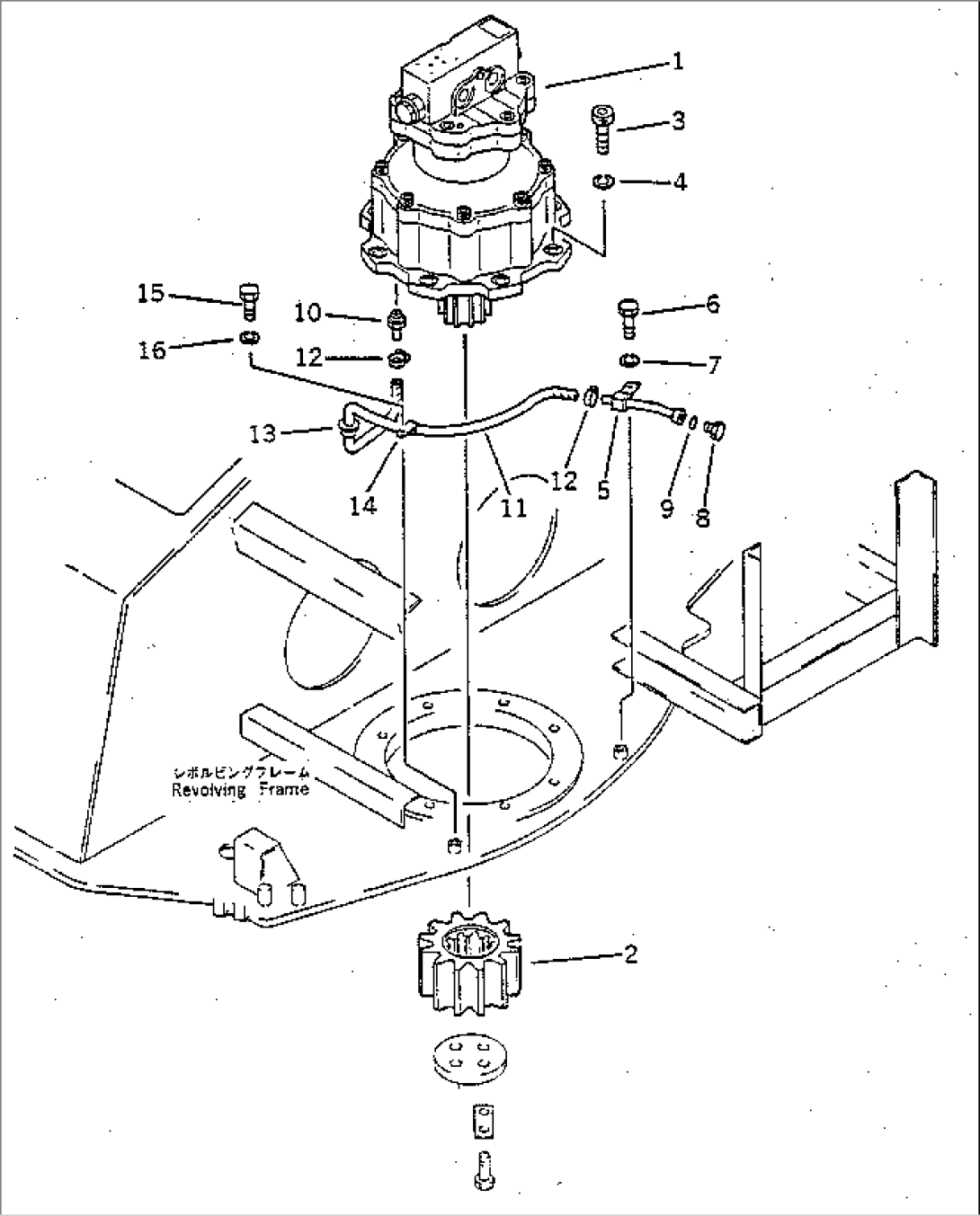 SWING MOTOR MOUNTING