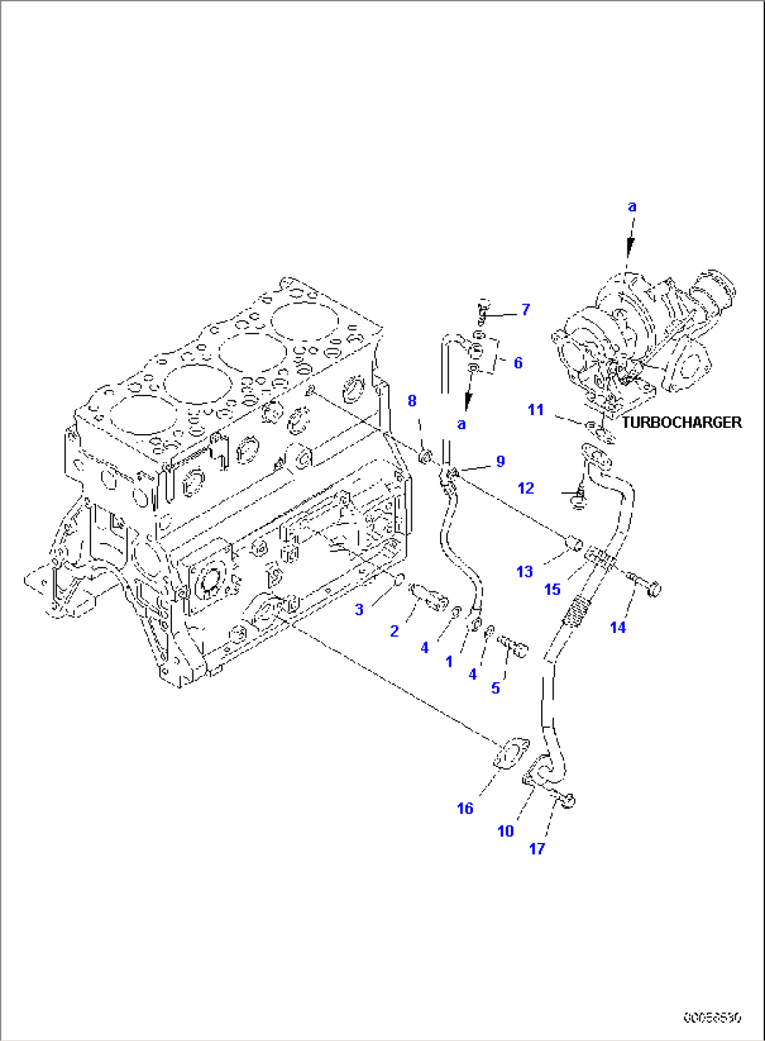 TURBOCHARGER OIL PIPING