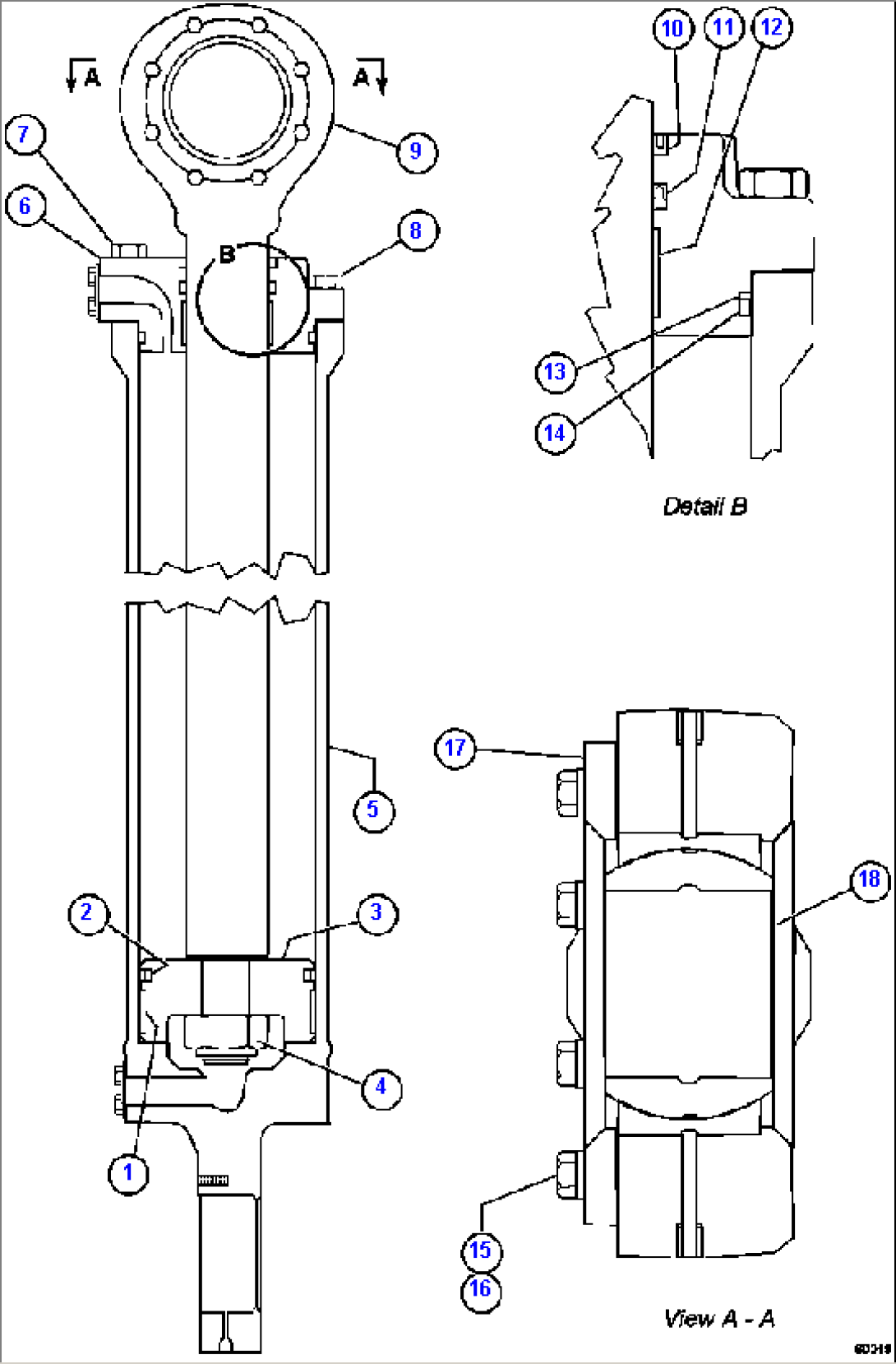 STEERING CYLINDER ASSEMBLY (EK1683)