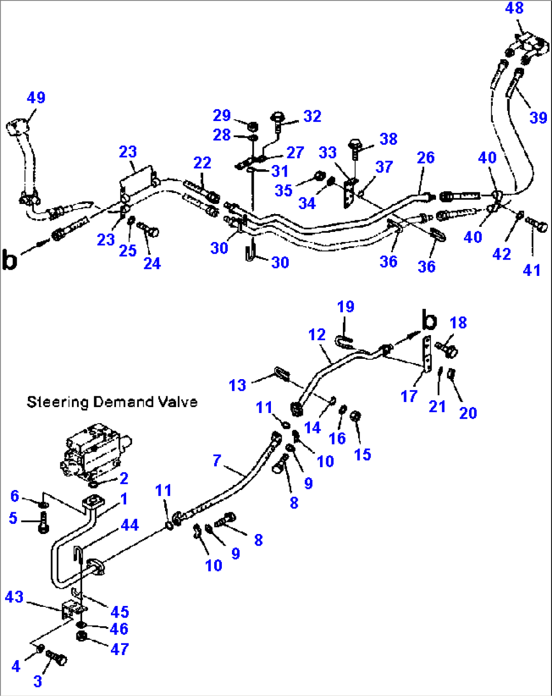 H4200-21A0 HYDRAULIC PIPING COOLING LINE (1/2)