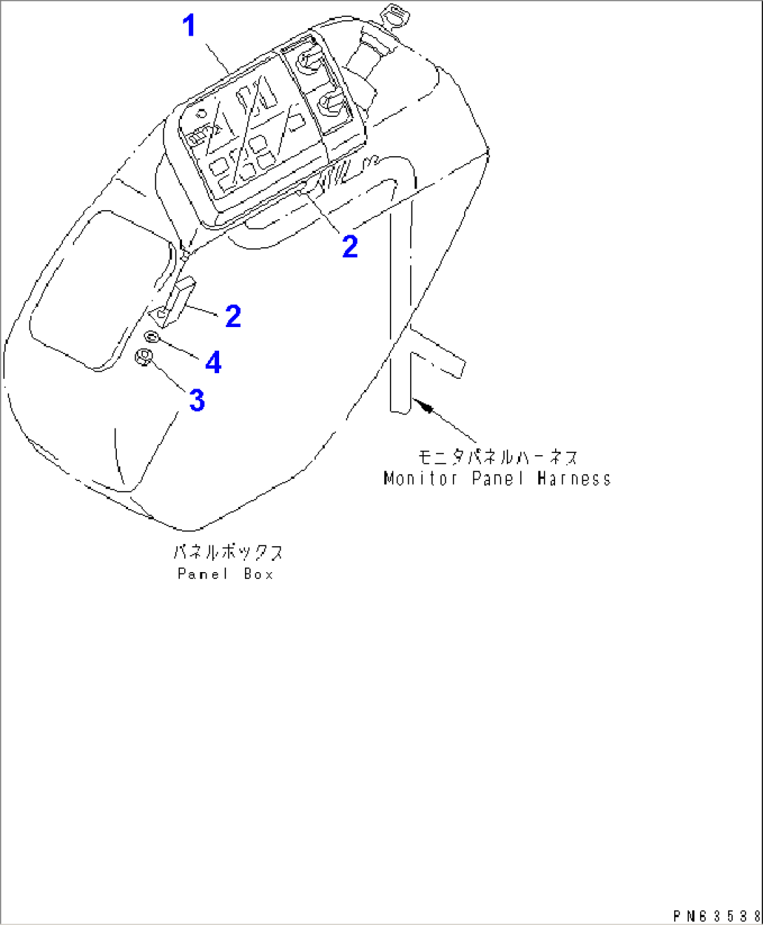MONITOR PANEL (CAB SPEC.)