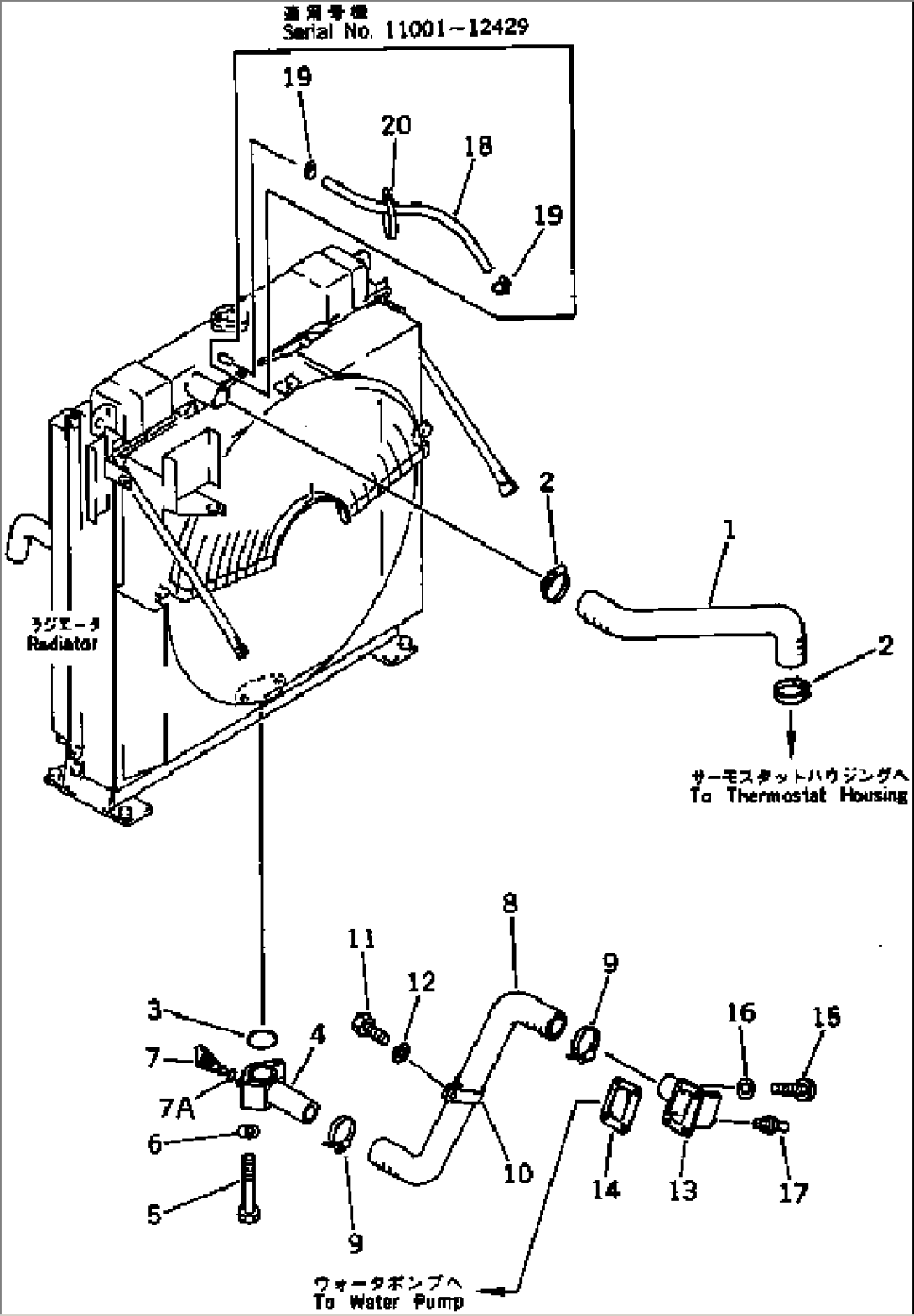 RADIATOR GUARD AND PIPING