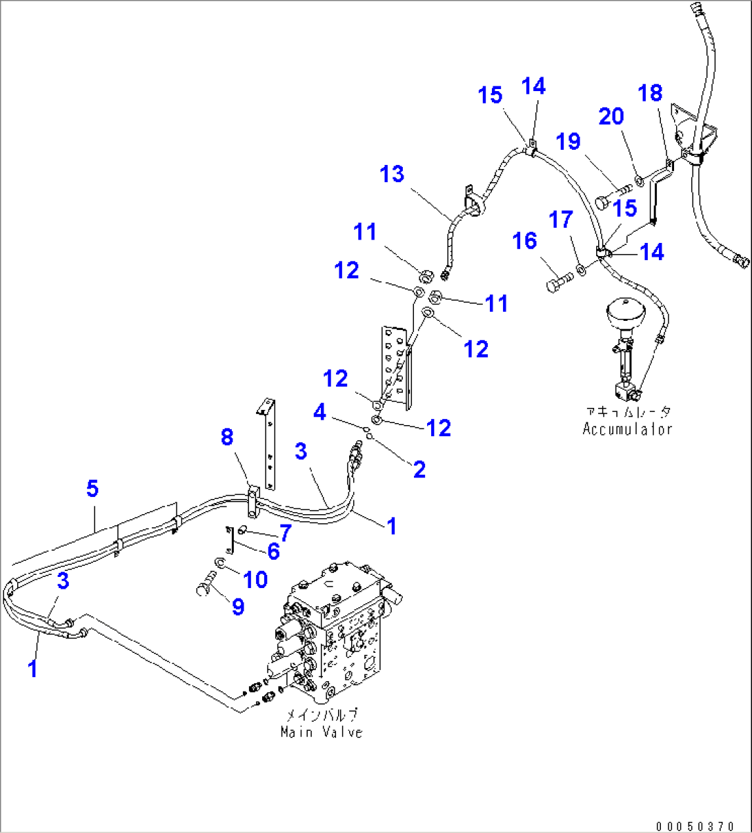 HYDRAULIC PIPING (DRAIN AND PILOT VALVE LINE)