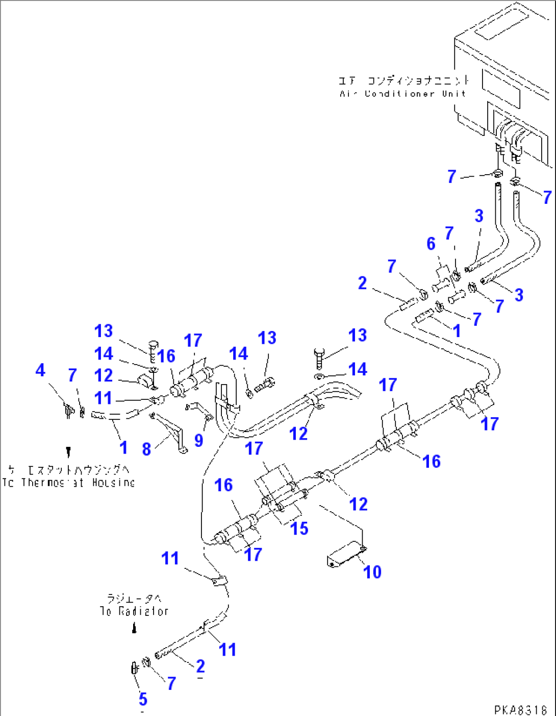 AIR CONDITIONER (HEATER PIPING) (6/6)